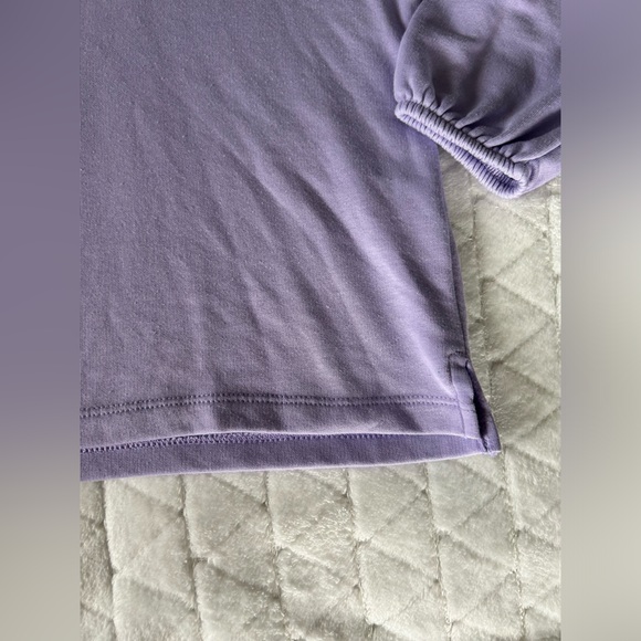 Old Navy | Lavender Lightweight Sweatshirt with Ruffle Detail | Size Small - Picture 3 of 13